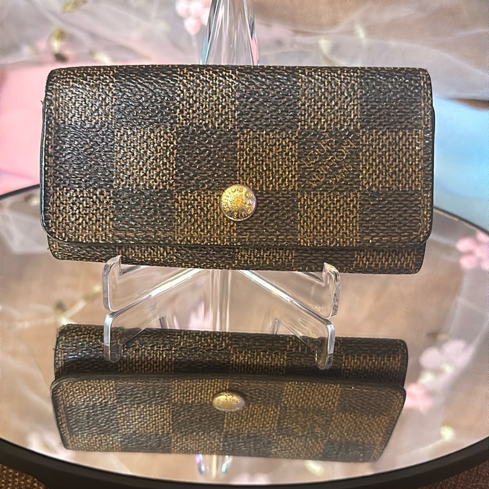 Louis Vuitton Damier Ebene Key Cles 4 Ring